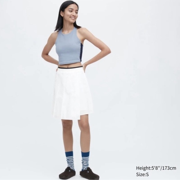 JW Anderson White Midi Skirt with Black Trim - Picture 2 of 7